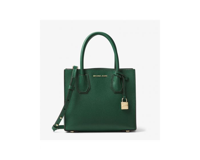 MICHAEL Michael Kors Outet Mercer Leather Tote Green