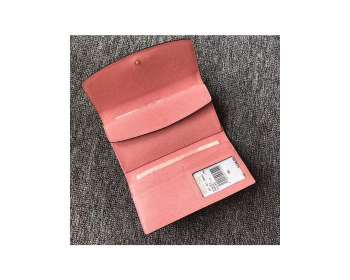 MICHAEL Michael Kors Outet Jet Set Travel Saffiano Leather Flap Wallet Pink