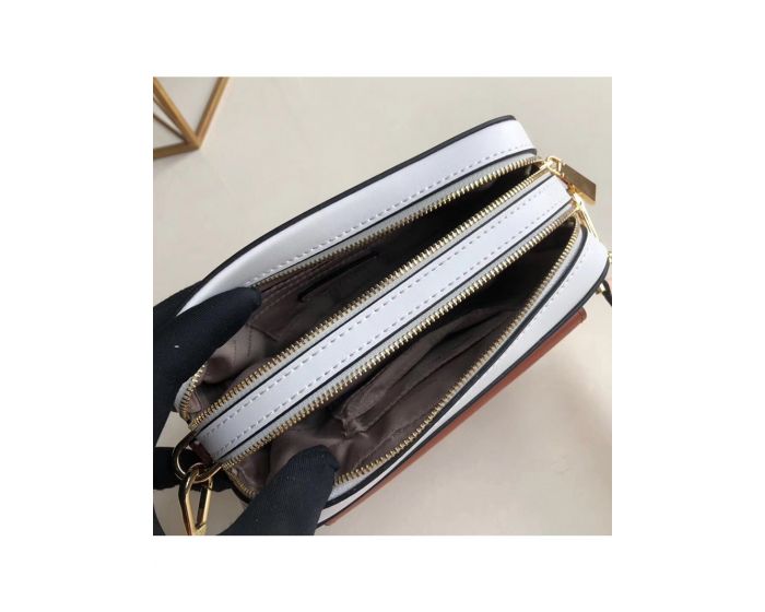 MICHAEL Michael Kors Outet Jet Set Small Tri-Color Leather Camera Bag Apricot