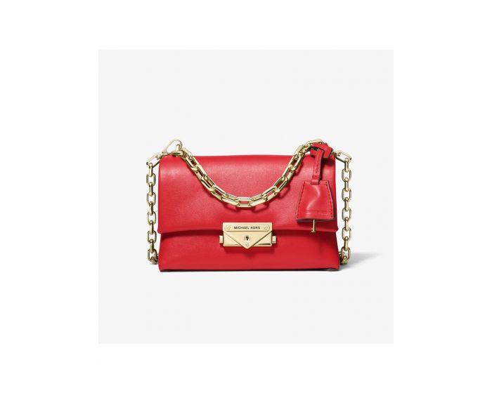 MICHAEL Michael Kors Outet Cece Extra-Small Leather Crossbody Bag Red